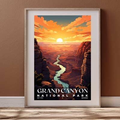 Grand Canyon National Park Poster, Travel Art, Office Poster, Home Decor | S7 - image4